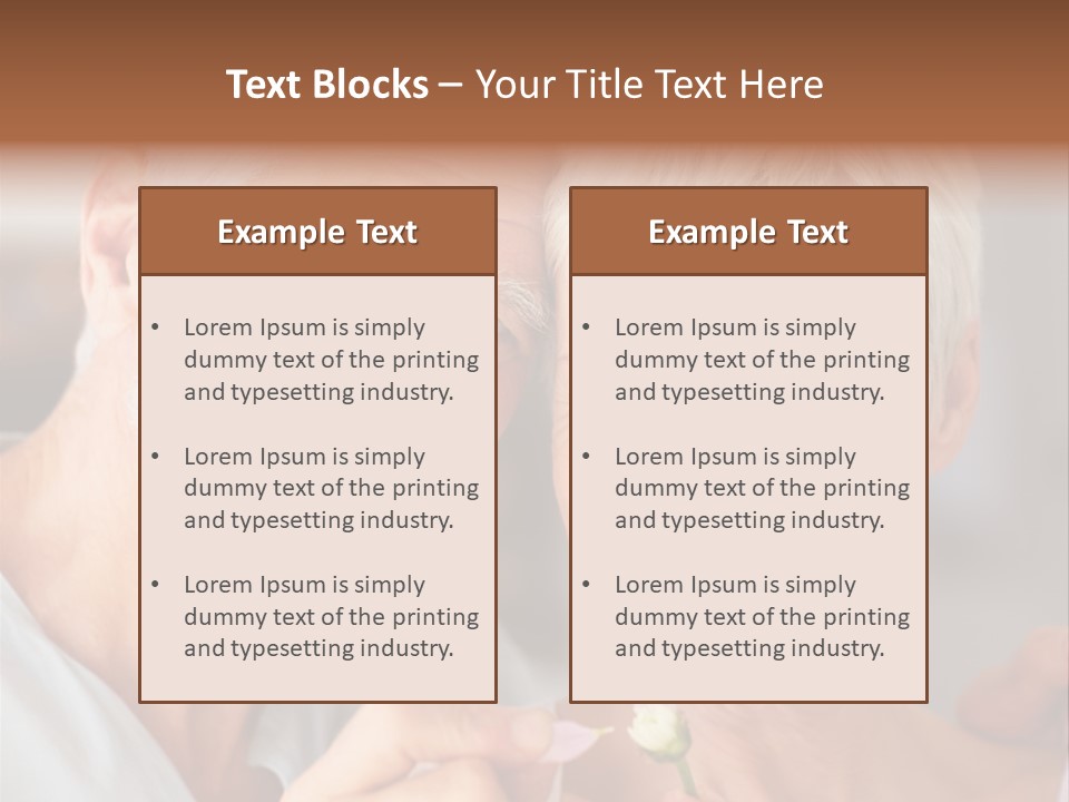 Male Pulling Elderly PowerPoint Template