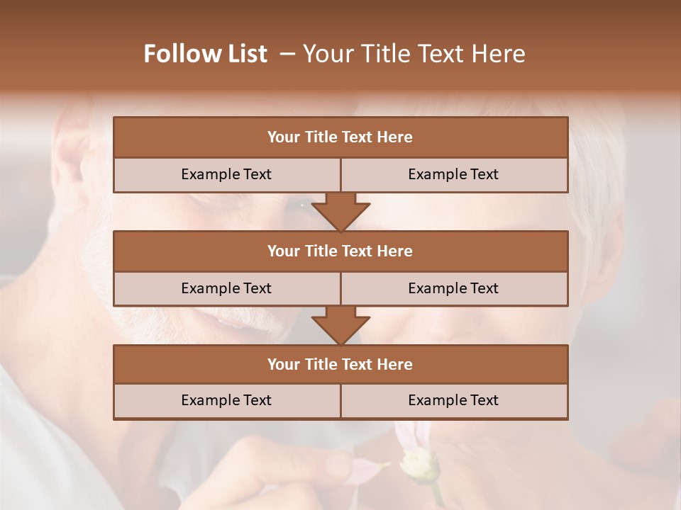 Male Pulling Elderly PowerPoint Template
