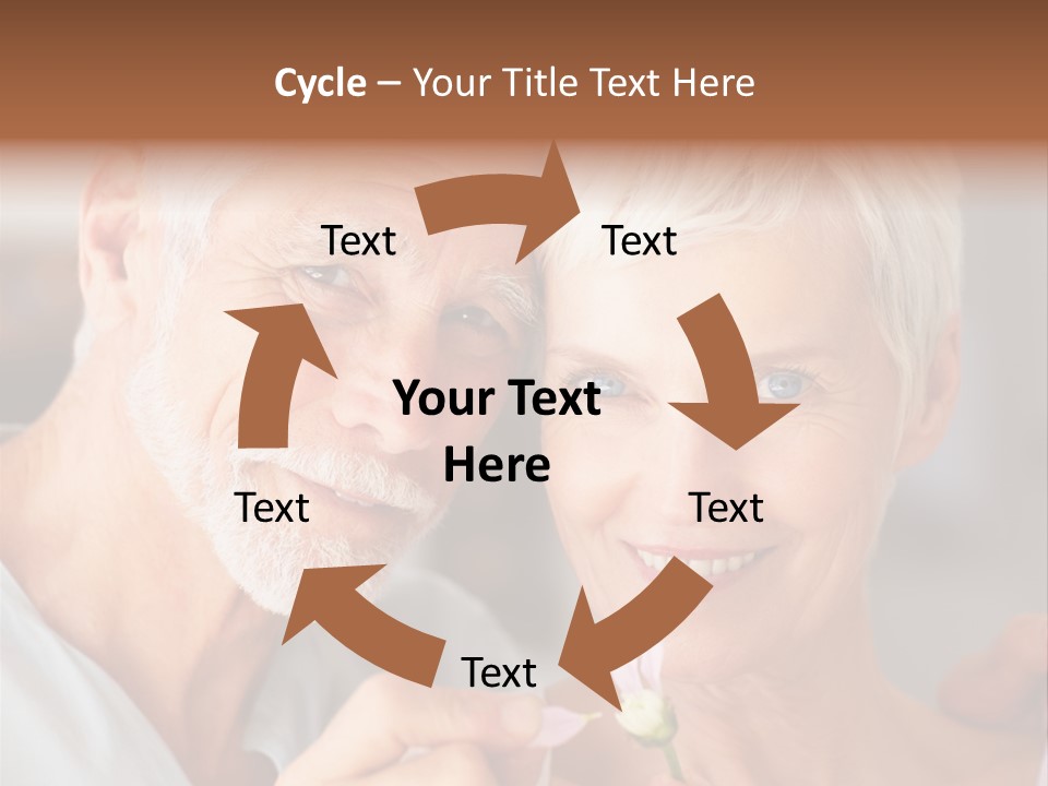 Male Pulling Elderly PowerPoint Template