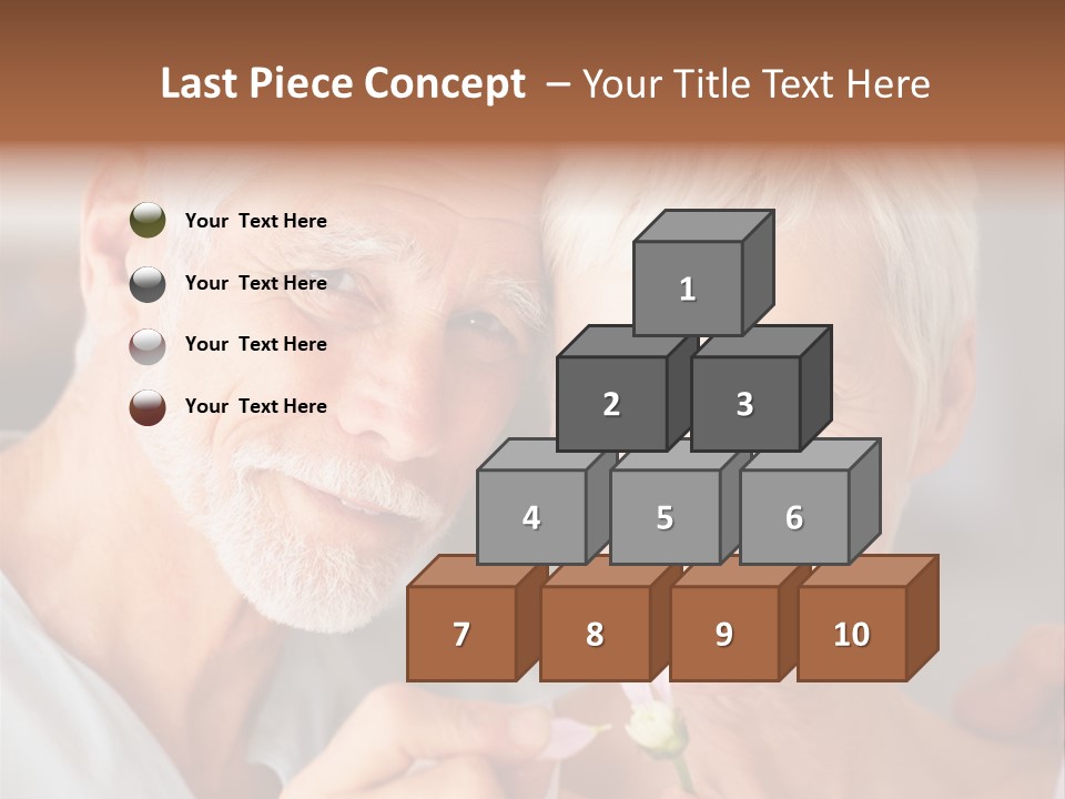 Male Pulling Elderly PowerPoint Template