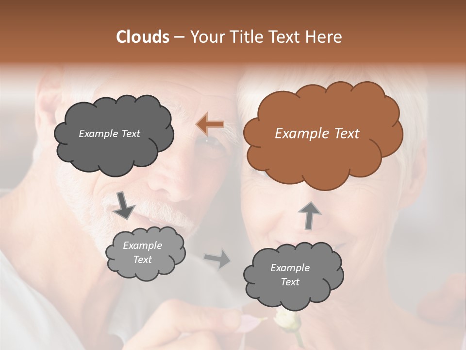 Male Pulling Elderly PowerPoint Template