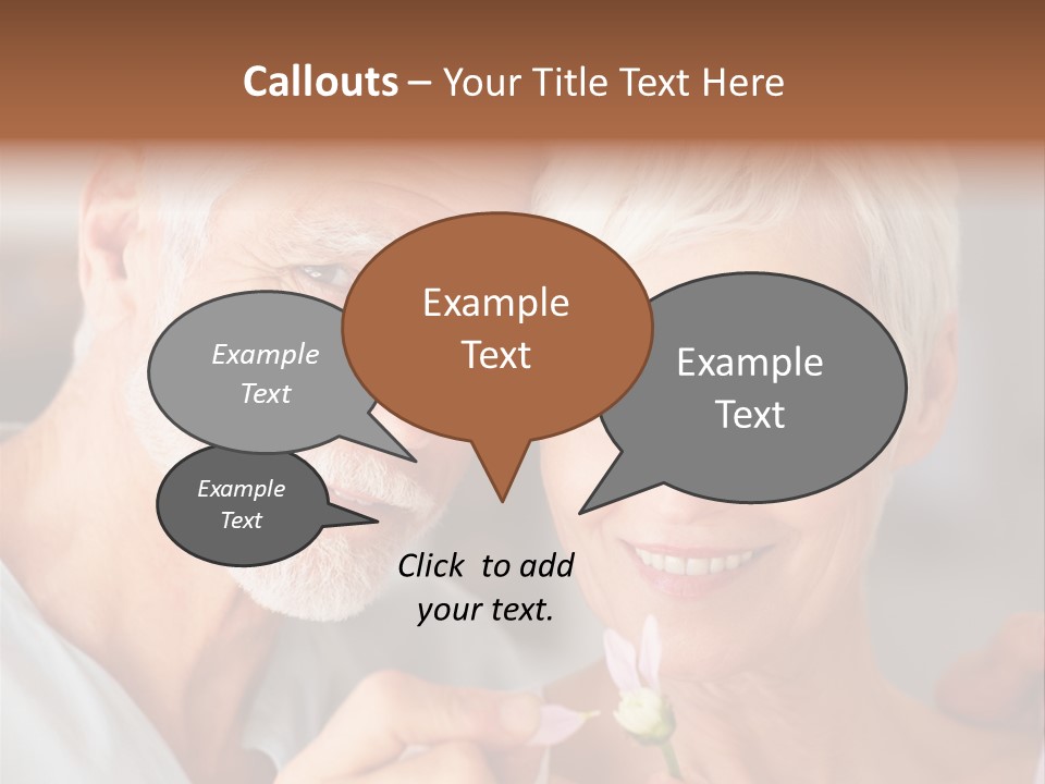 Male Pulling Elderly PowerPoint Template