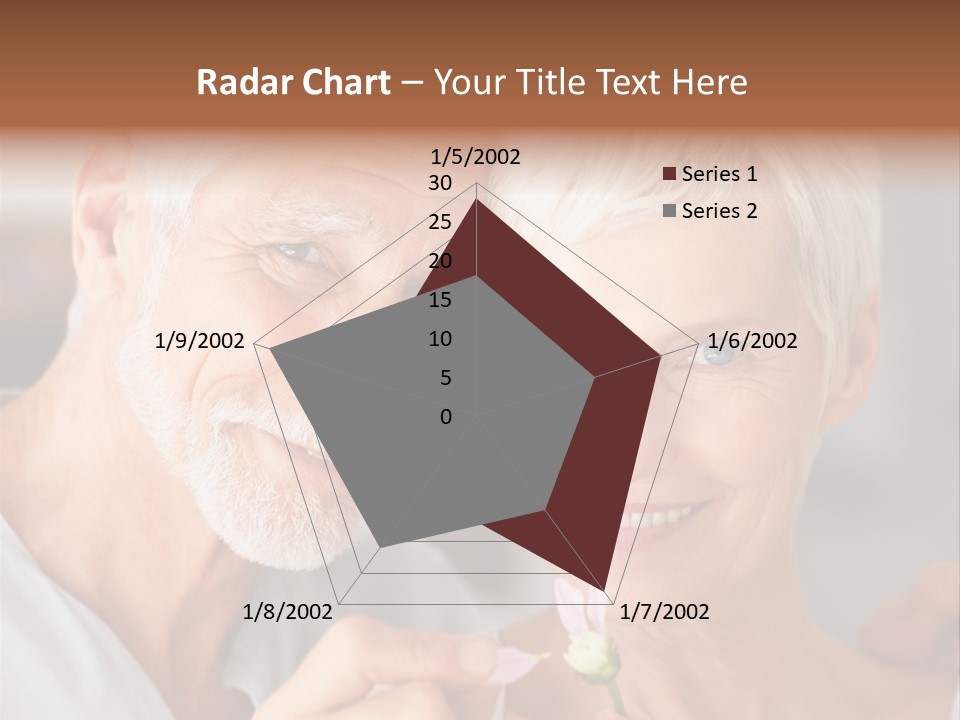 Male Pulling Elderly PowerPoint Template