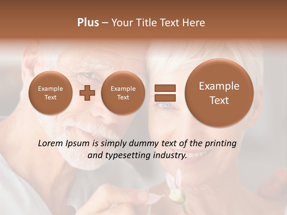 Male Pulling Elderly PowerPoint Template