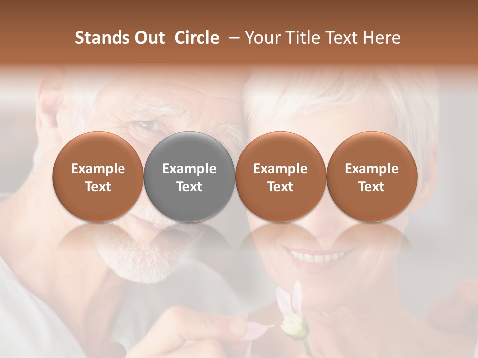 Male Pulling Elderly PowerPoint Template