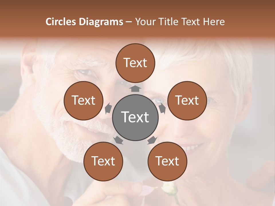 Male Pulling Elderly PowerPoint Template