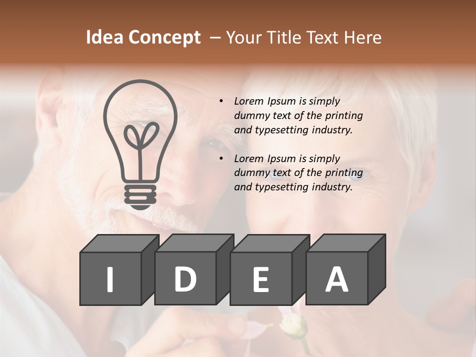 Male Pulling Elderly PowerPoint Template