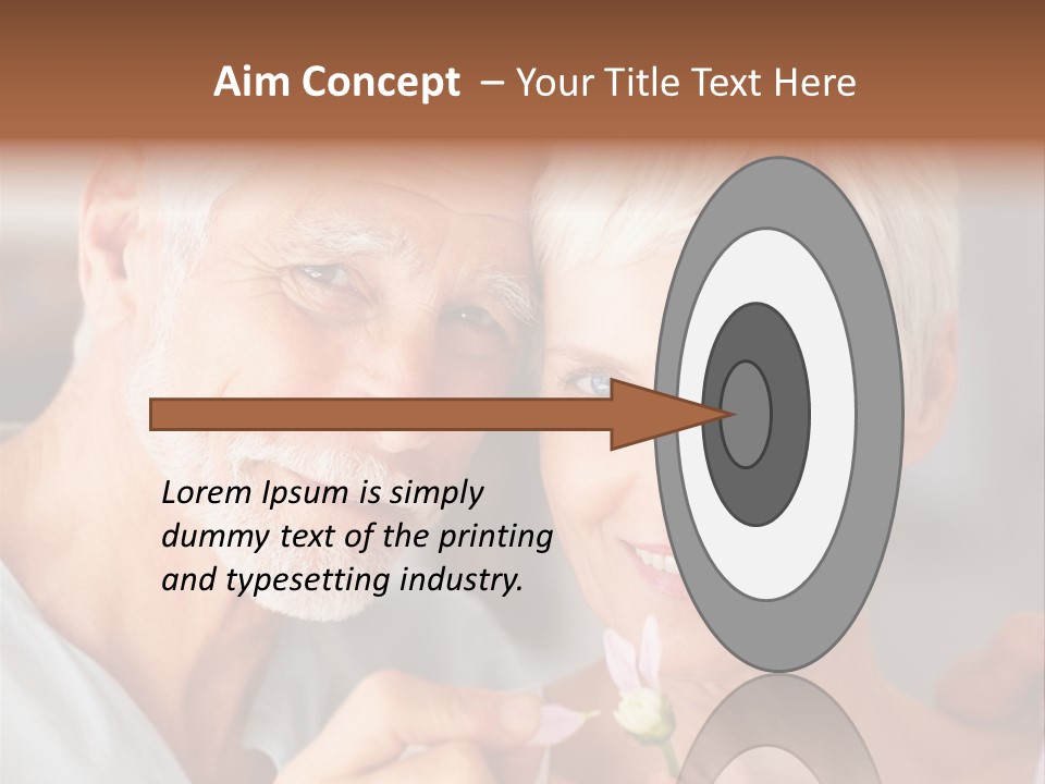 Male Pulling Elderly PowerPoint Template