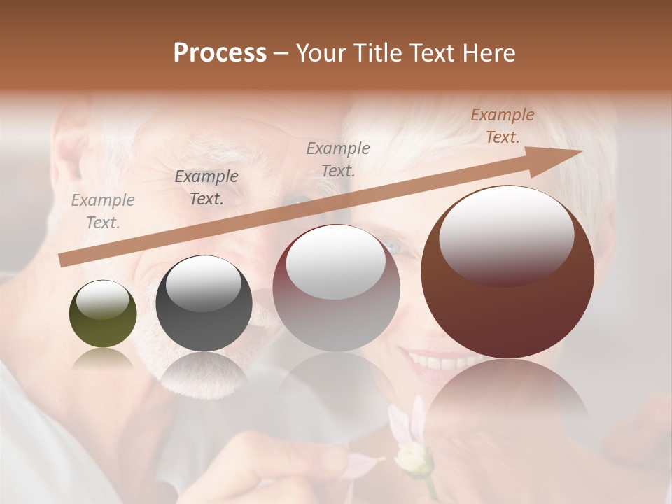 Male Pulling Elderly PowerPoint Template