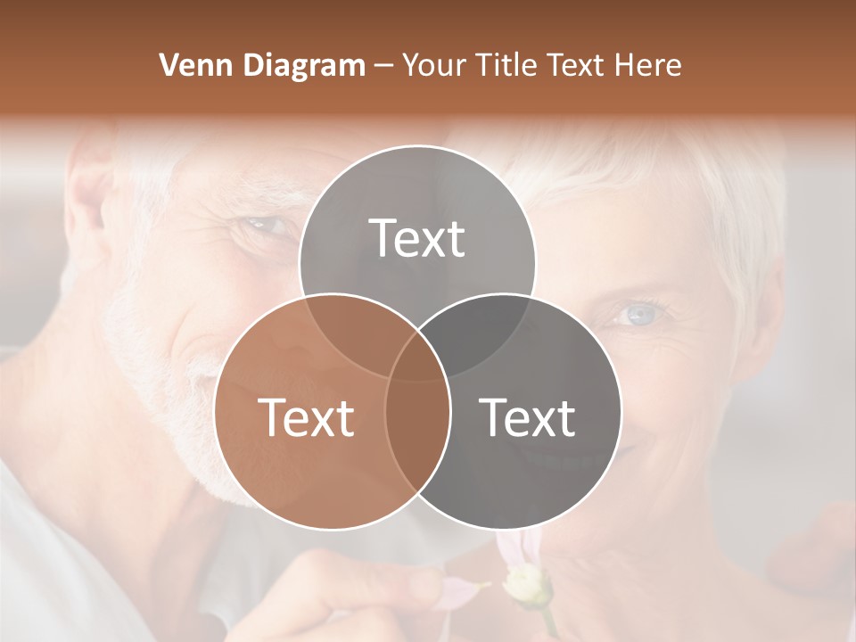 Male Pulling Elderly PowerPoint Template