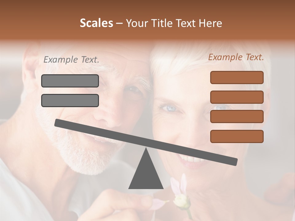 Male Pulling Elderly PowerPoint Template