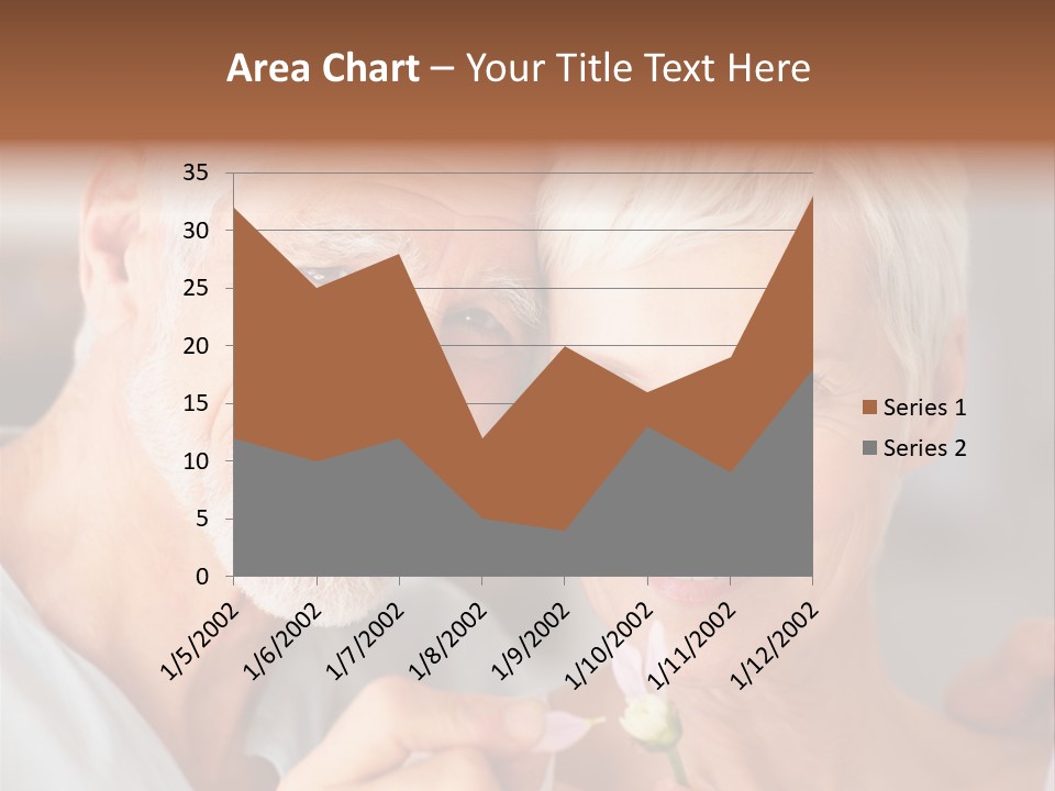 Male Pulling Elderly PowerPoint Template