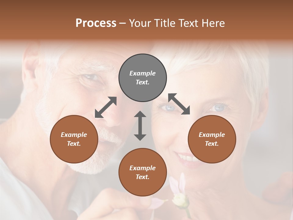 Male Pulling Elderly PowerPoint Template