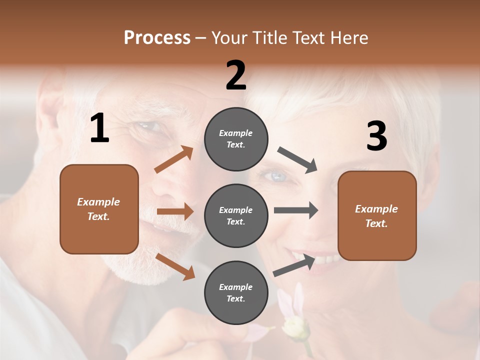 Male Pulling Elderly PowerPoint Template
