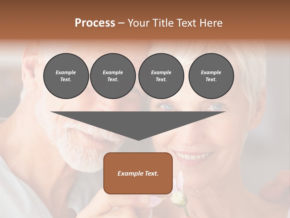 Male Pulling Elderly PowerPoint Template