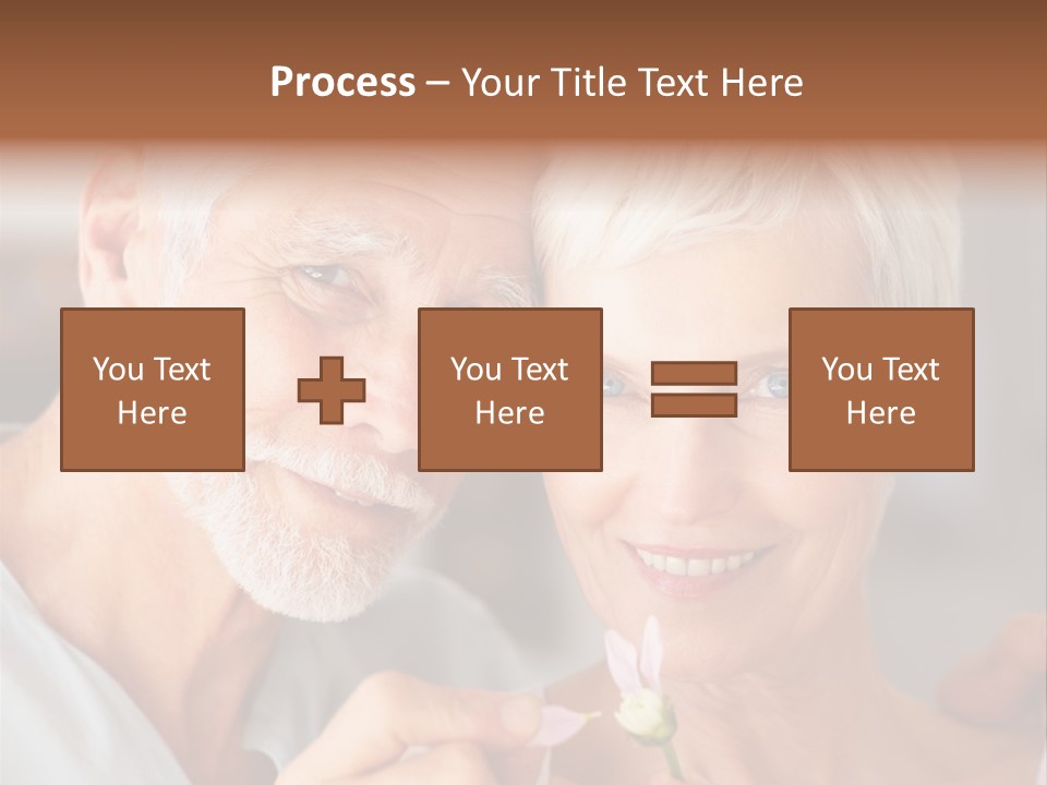 Male Pulling Elderly PowerPoint Template