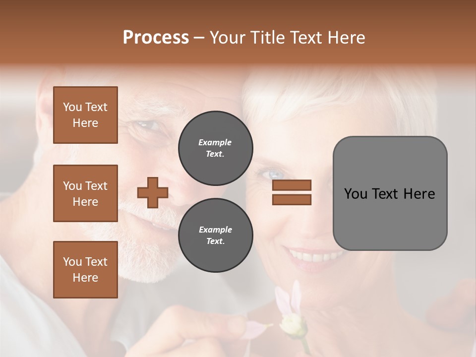 Male Pulling Elderly PowerPoint Template