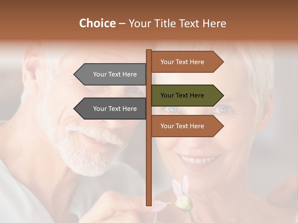 Male Pulling Elderly PowerPoint Template