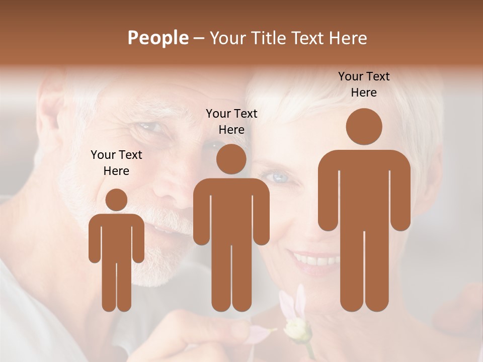 Male Pulling Elderly PowerPoint Template