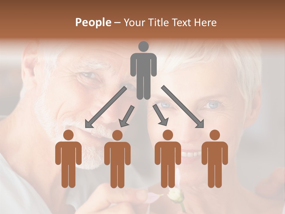 Male Pulling Elderly PowerPoint Template