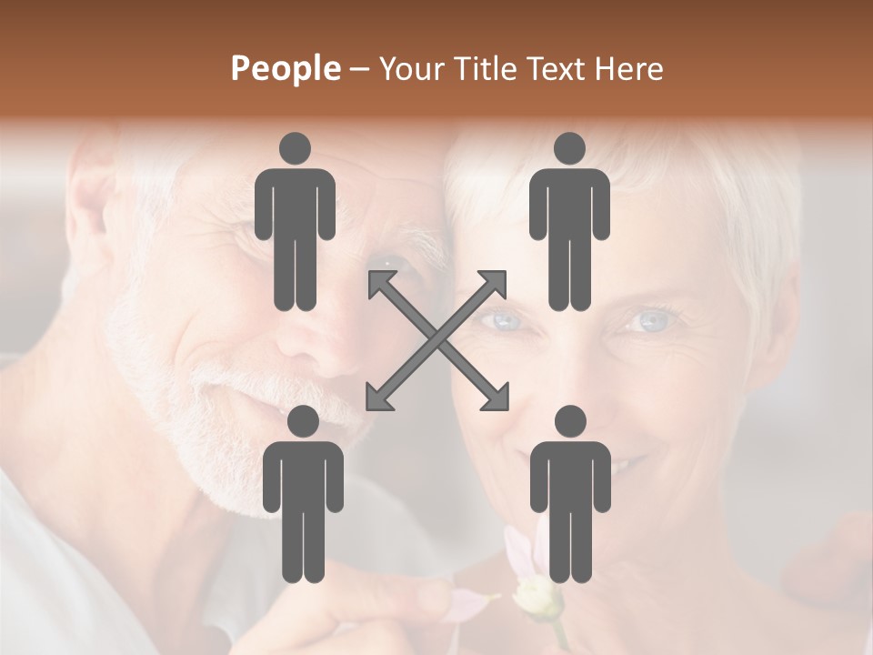 Male Pulling Elderly PowerPoint Template