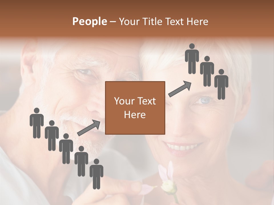 Male Pulling Elderly PowerPoint Template