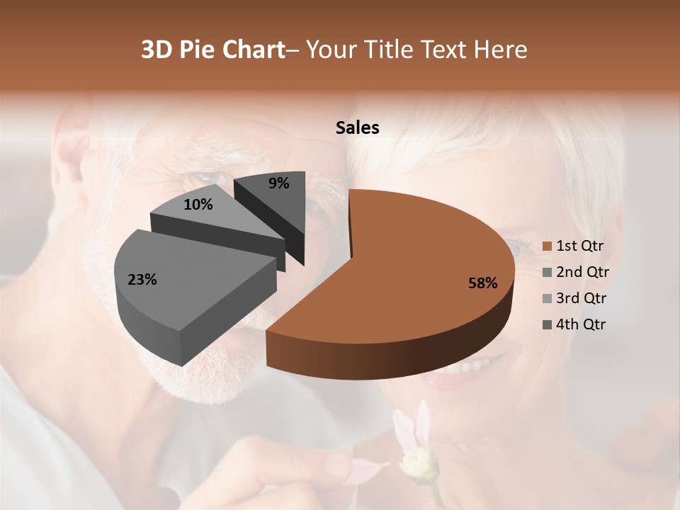 Male Pulling Elderly PowerPoint Template