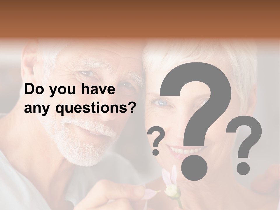 Male Pulling Elderly PowerPoint Template
