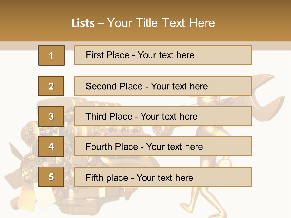 Auto Idiom Mechanic PowerPoint Template