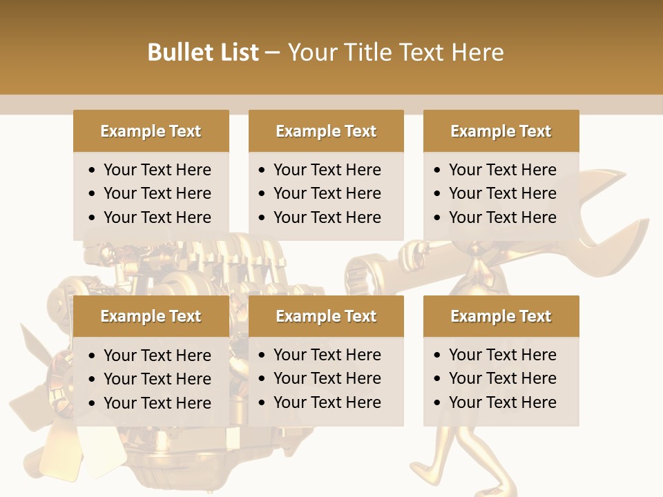 Auto Idiom Mechanic PowerPoint Template