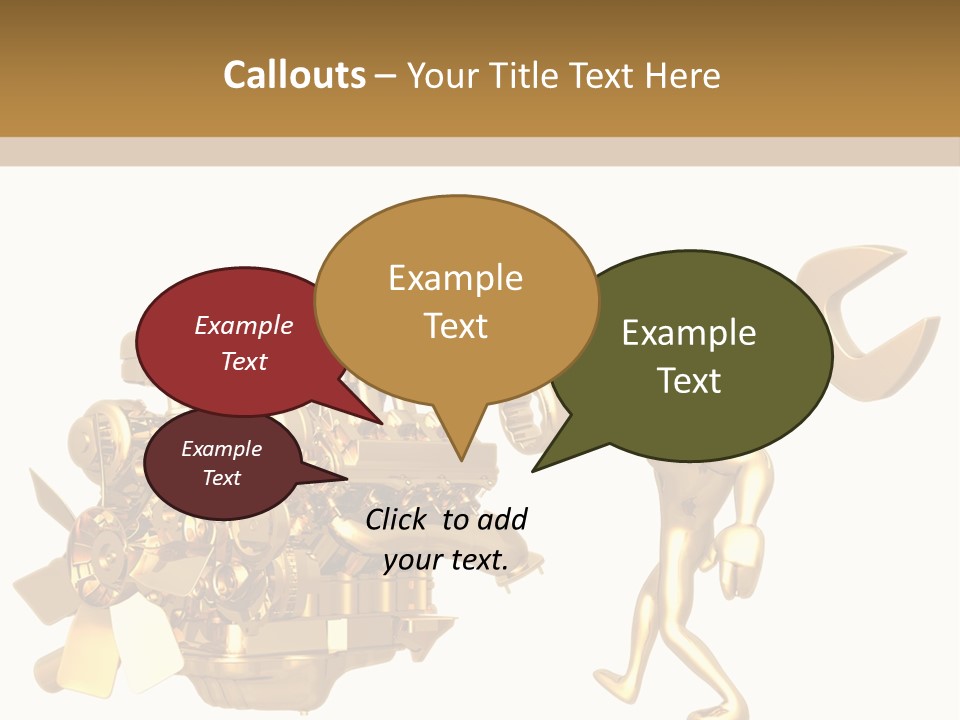 Auto Idiom Mechanic PowerPoint Template