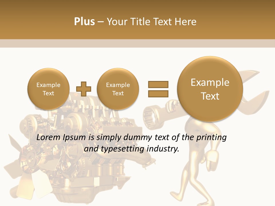 Auto Idiom Mechanic PowerPoint Template