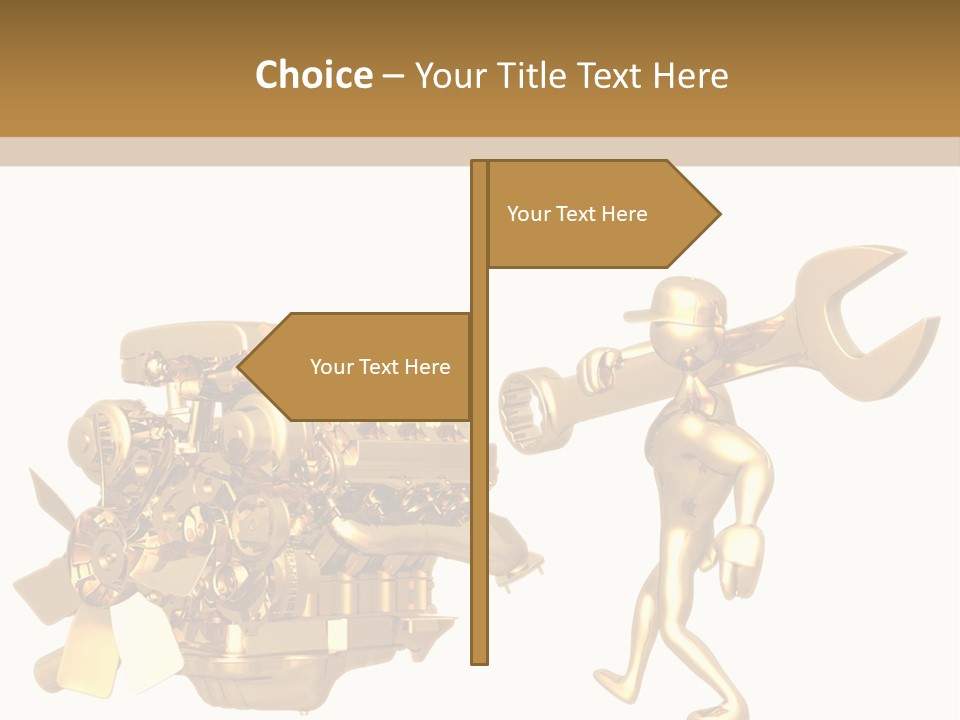 Auto Idiom Mechanic PowerPoint Template