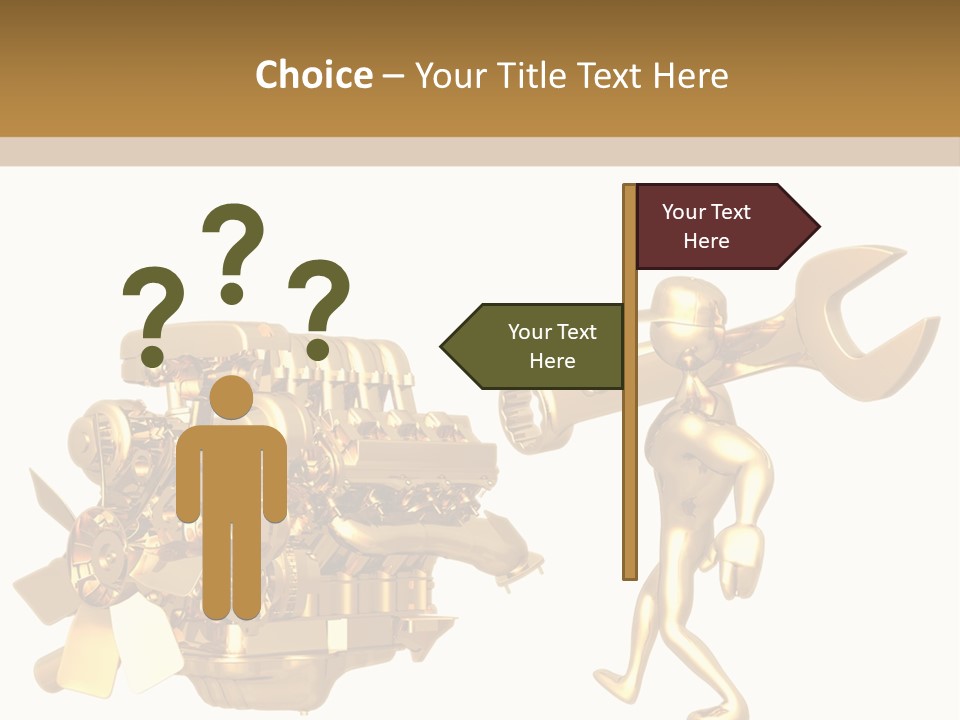 Auto Idiom Mechanic PowerPoint Template