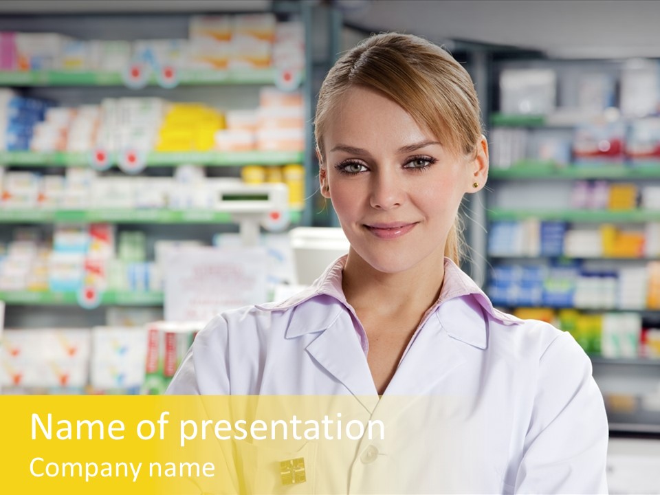 Enjoyment Uniform Drugstore PowerPoint Template