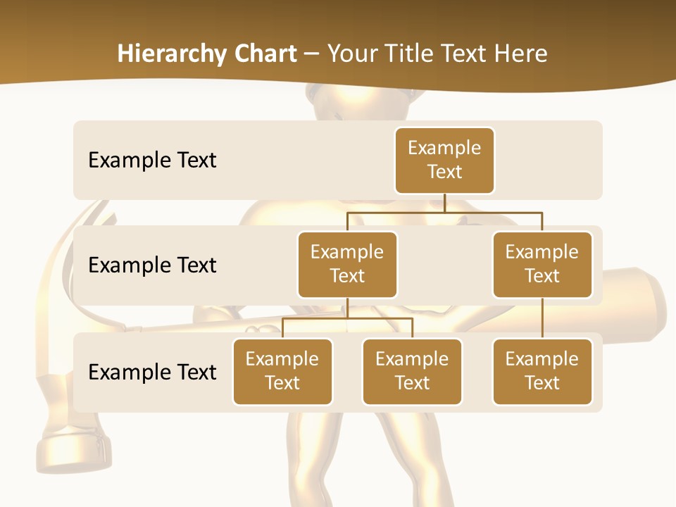 Contractor Isolated Hammer PowerPoint Template