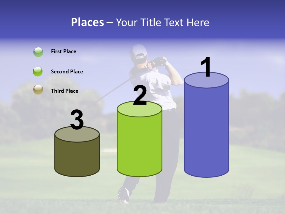 Outdoor Man Swing PowerPoint Template