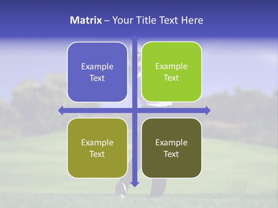 Outdoor Man Swing PowerPoint Template