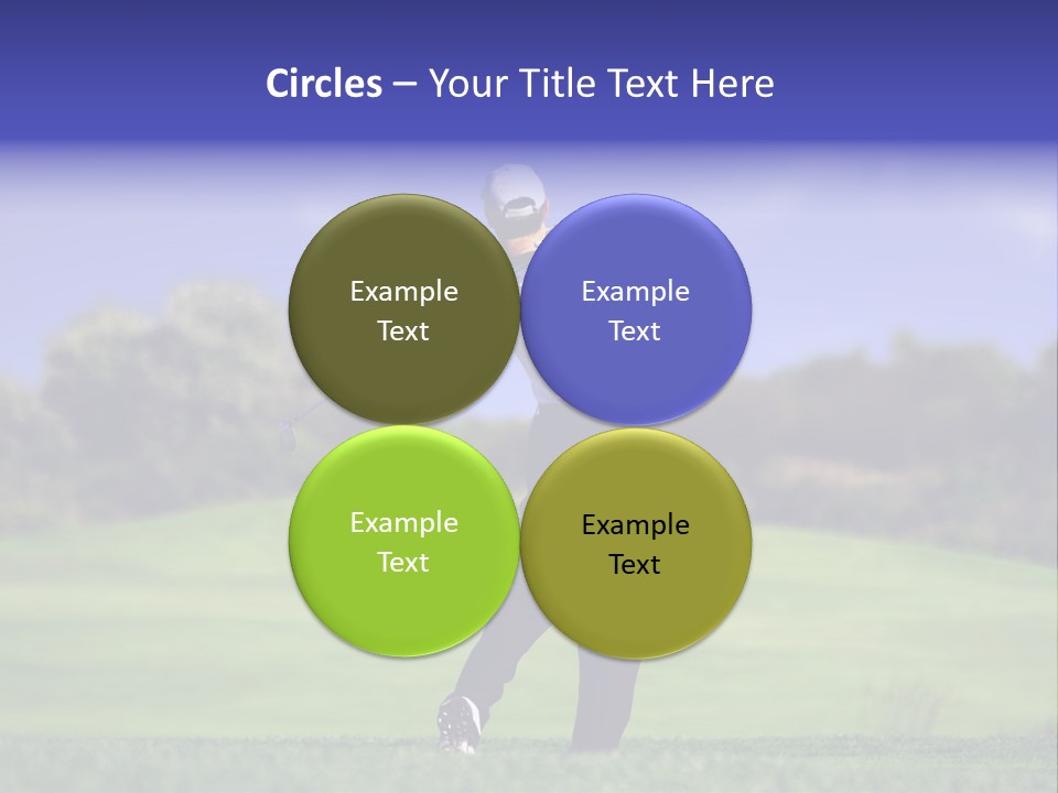 Outdoor Man Swing PowerPoint Template