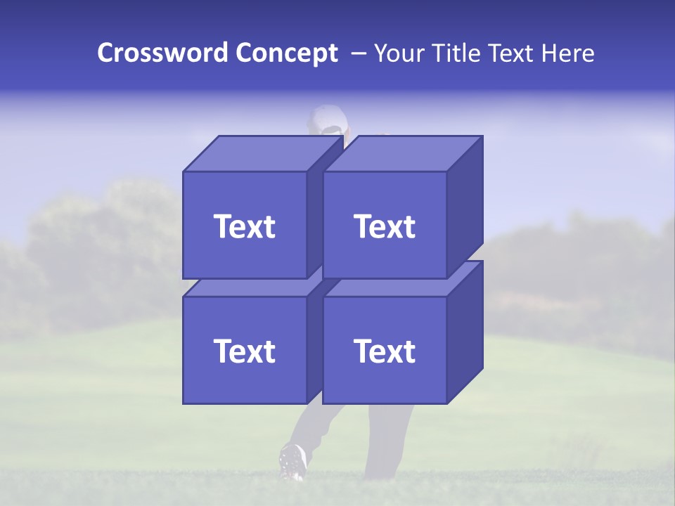 Outdoor Man Swing PowerPoint Template
