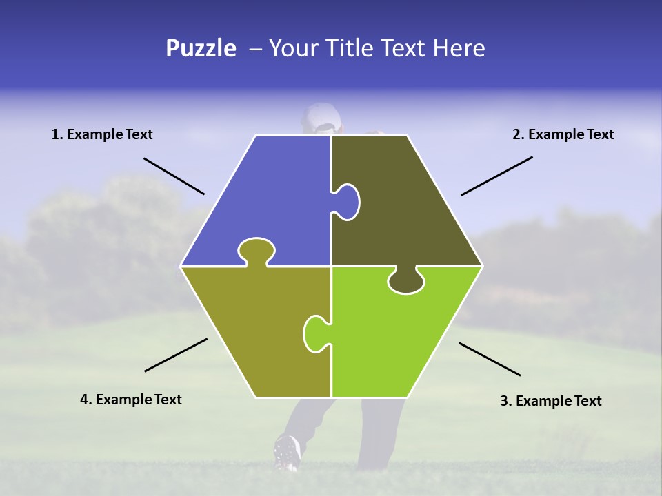 Outdoor Man Swing PowerPoint Template