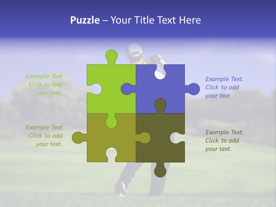 Outdoor Man Swing PowerPoint Template