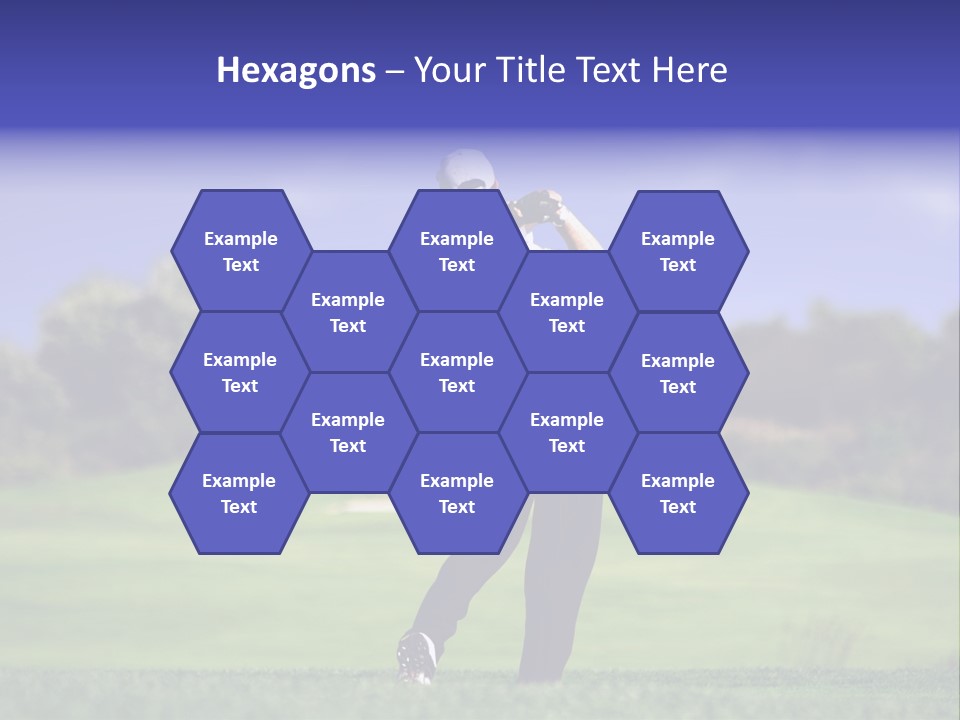 Outdoor Man Swing PowerPoint Template