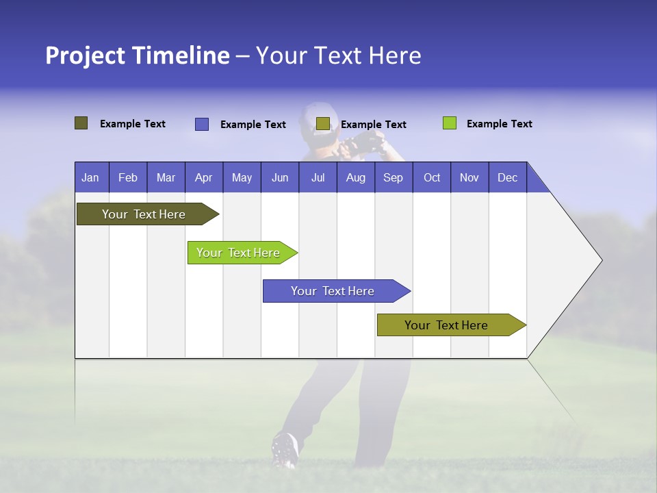 Outdoor Man Swing PowerPoint Template