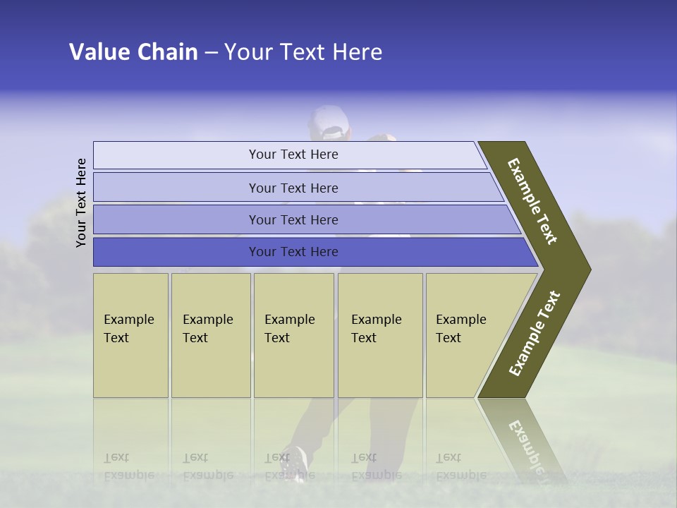 Outdoor Man Swing PowerPoint Template