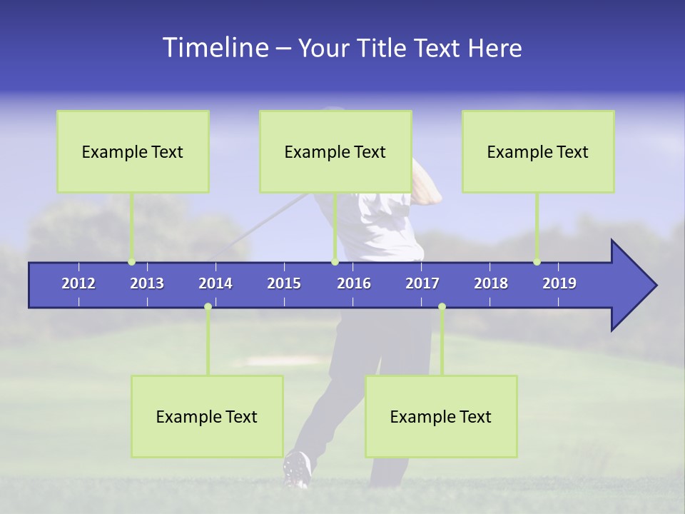 Outdoor Man Swing PowerPoint Template