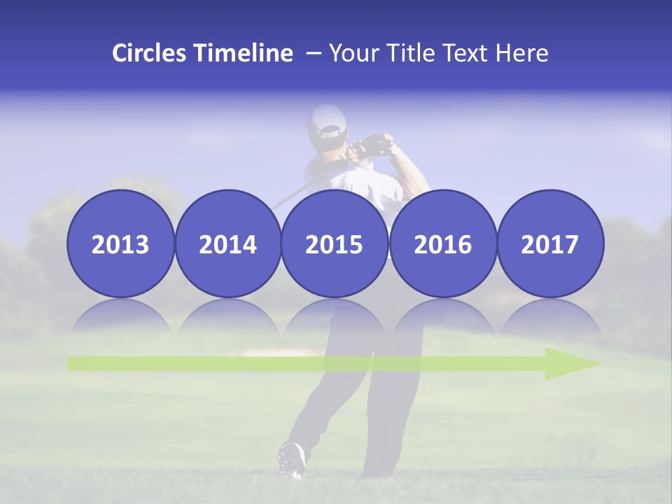 Outdoor Man Swing PowerPoint Template