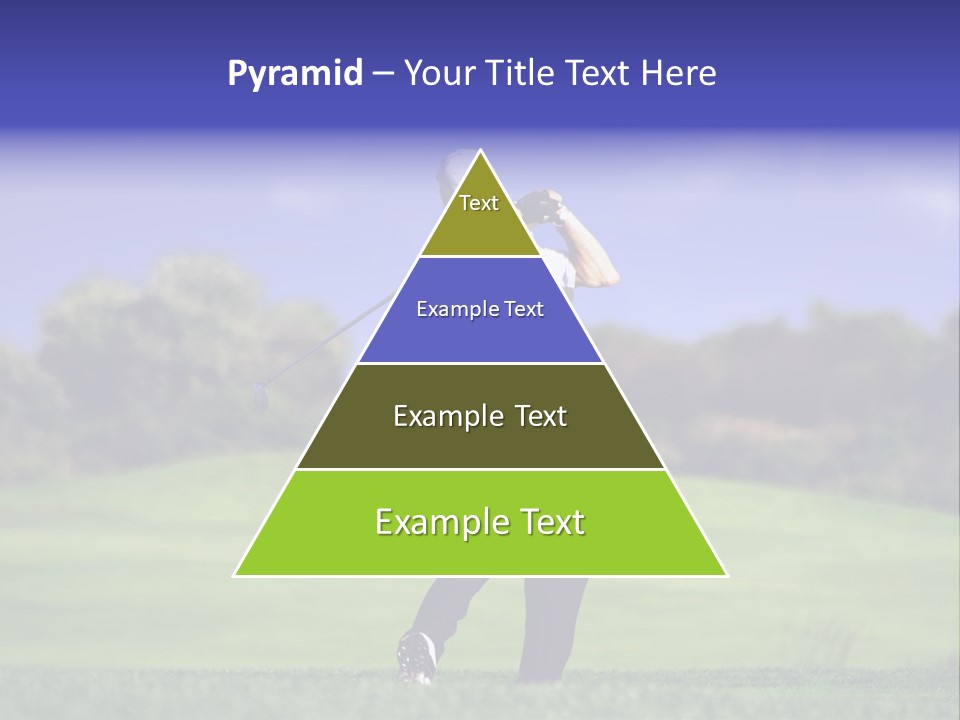 Outdoor Man Swing PowerPoint Template