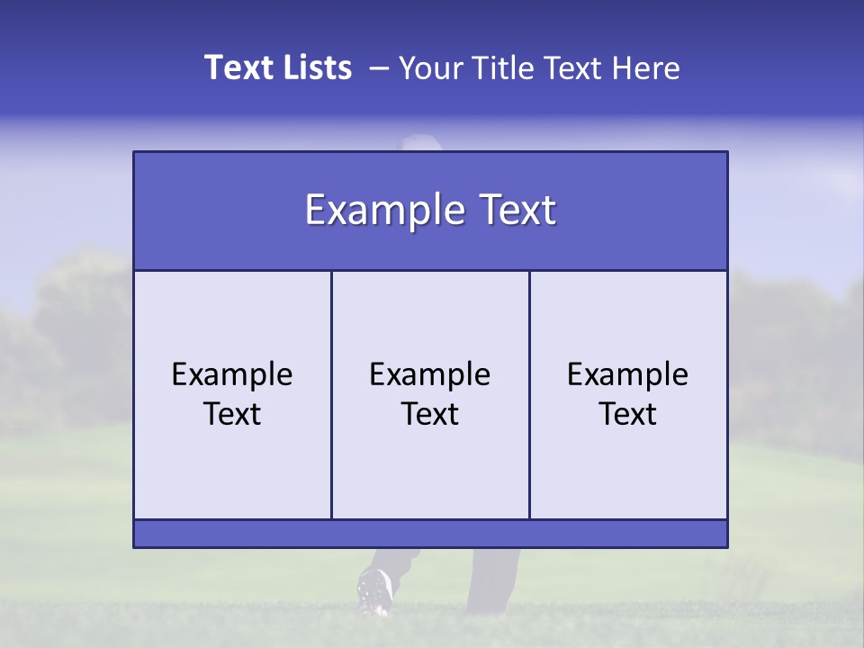 Outdoor Man Swing PowerPoint Template