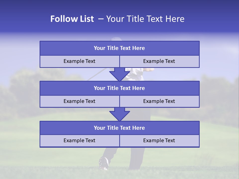 Outdoor Man Swing PowerPoint Template